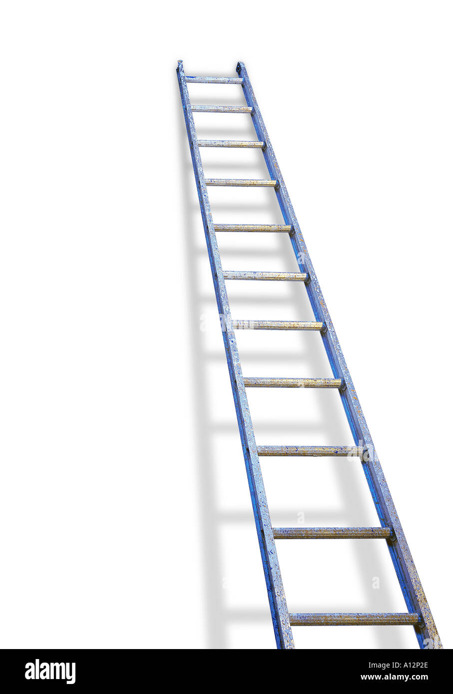 Paint splattered ladder Stock Photo