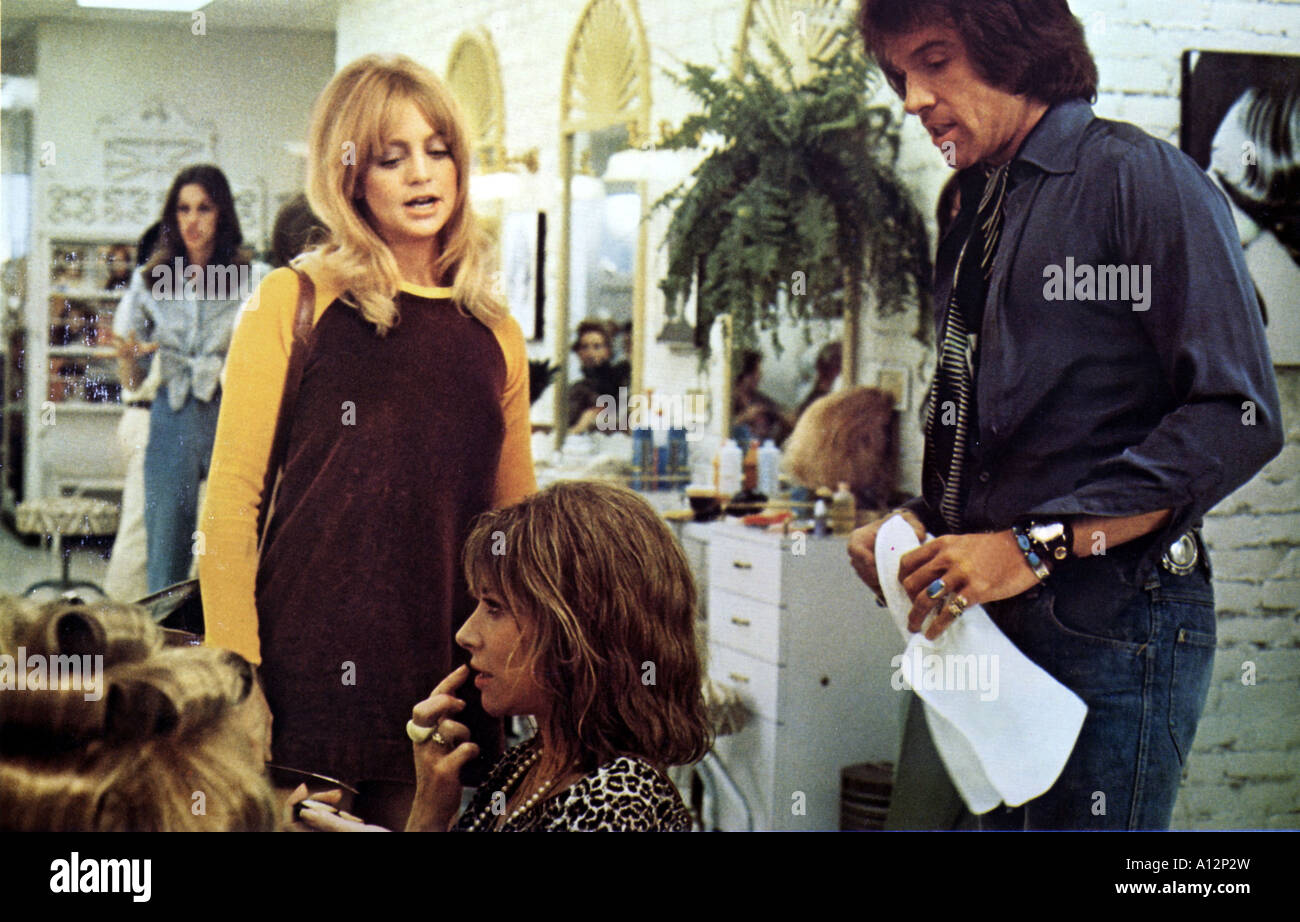 Shampoo Year 1975 Director Hal Ashby Warren Beatty Goldie Hawn Lee Grant Stock Photo