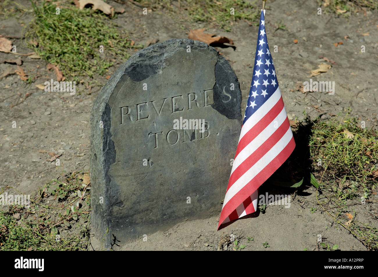 Paul Revere S Grave In The Old Granary Burying Ground In Boston Massachusetts Digital Photograph Stock Photo Alamy