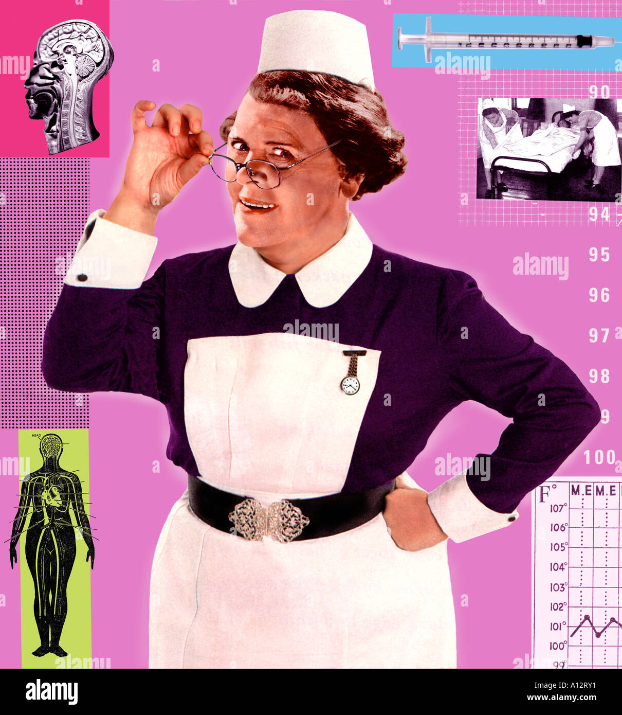 Medical examination 1950s hi-res stock photography and images - Alamy