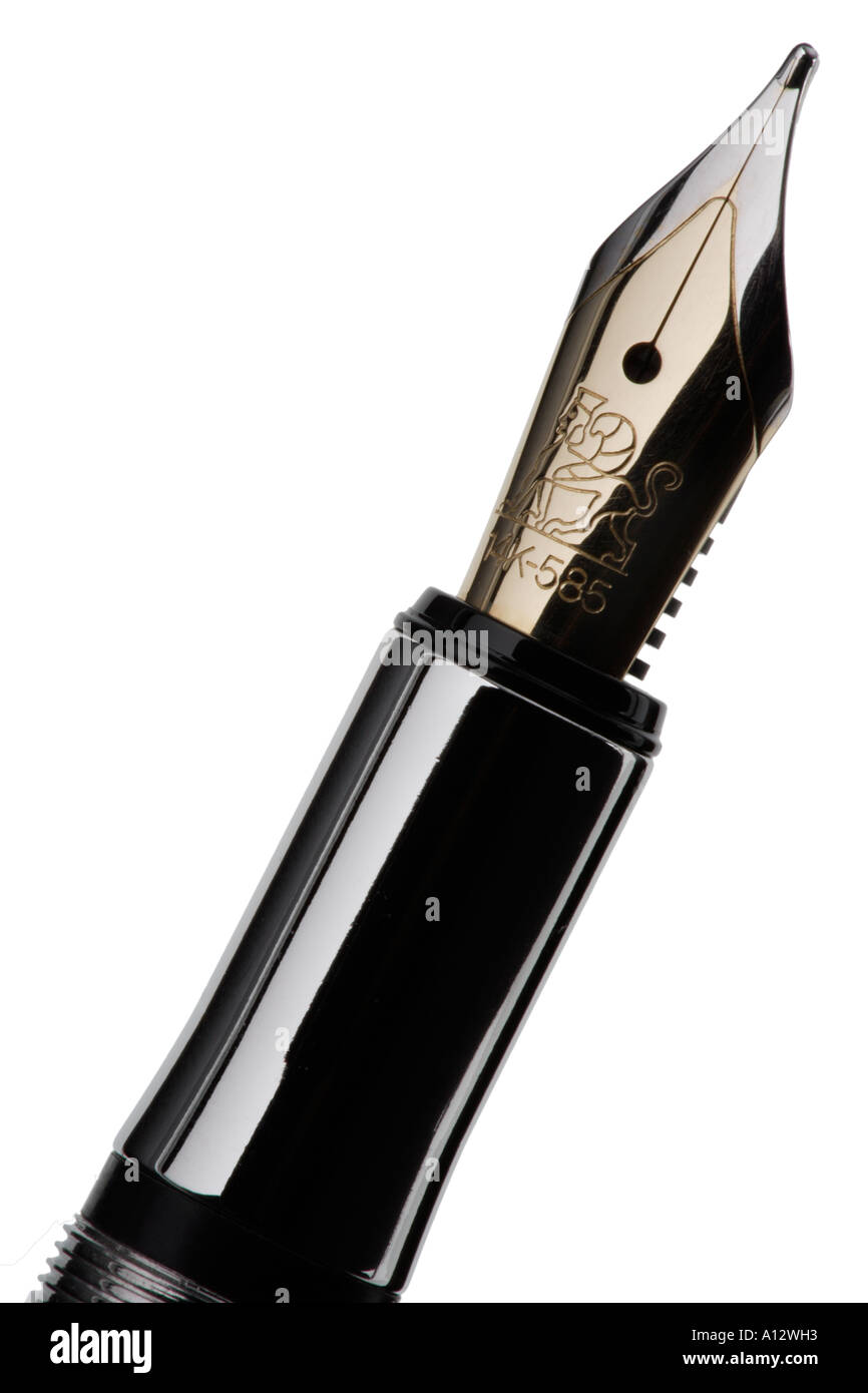 Fountain pen nib Stock Photo Alamy