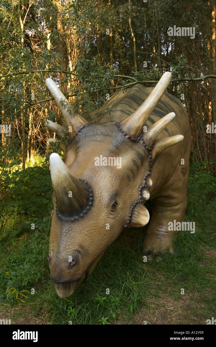 Dinosaur Styracosaurus Dinopark Fuerth Bavaria Germany Stock Photo Alamy