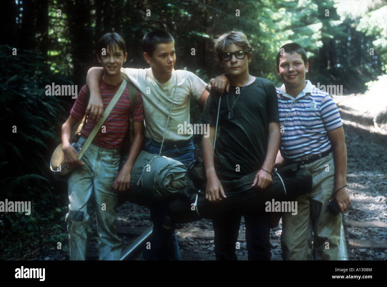 Stand By Me Year 1986 Director Rob Seiner Wil Wheaton River Phoenix