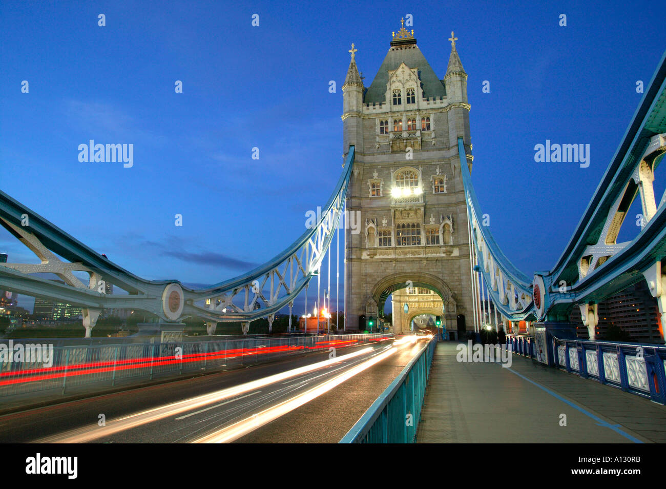 Tower Bridge London, England, early evening. Stock Photo