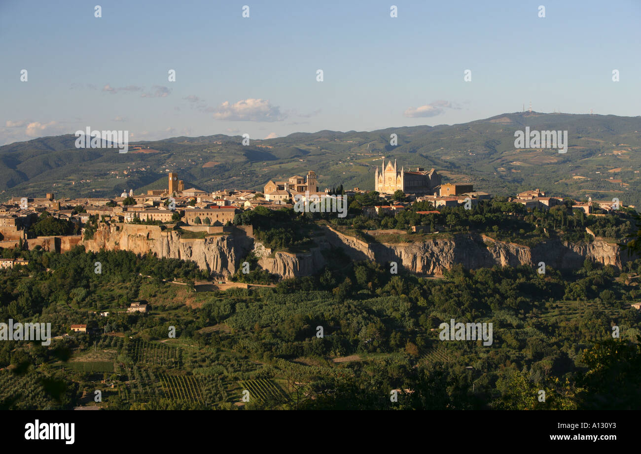 Etruscan town of Orvieto, Umbria Italy. Stock Photo