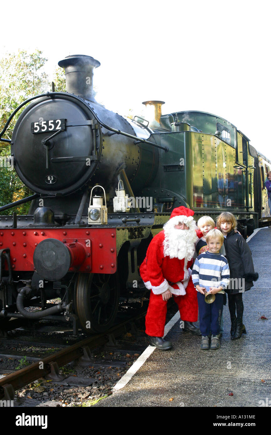 Father Christmas Bodmin & Wenford Railway Cornwall UK Stock Photo Alamy