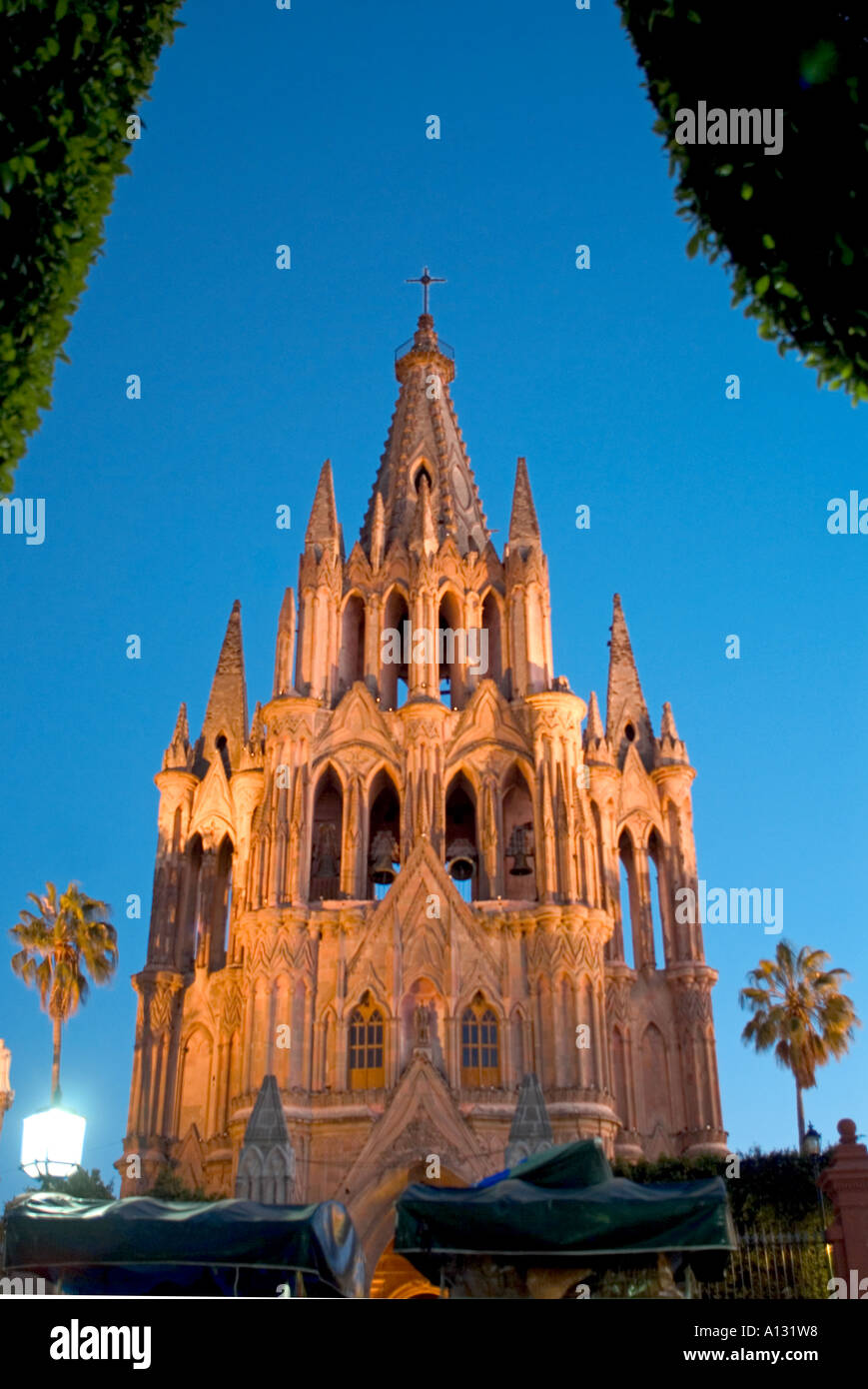 La Parroquia the parish church of San Miguel Archangel Central Highlands Mexico Stock Photo