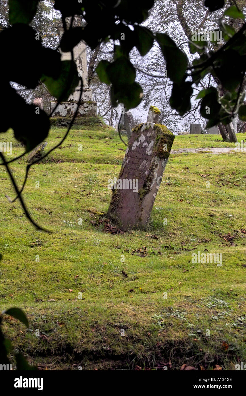 Old gravestone, Kilmore churchyard, Isle of Skye, Western Highlands Stock Photo Alamy