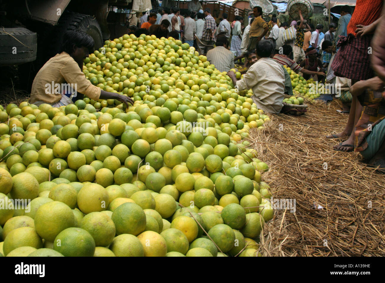 The fruit market, Kolkata Stock Photo Alamy