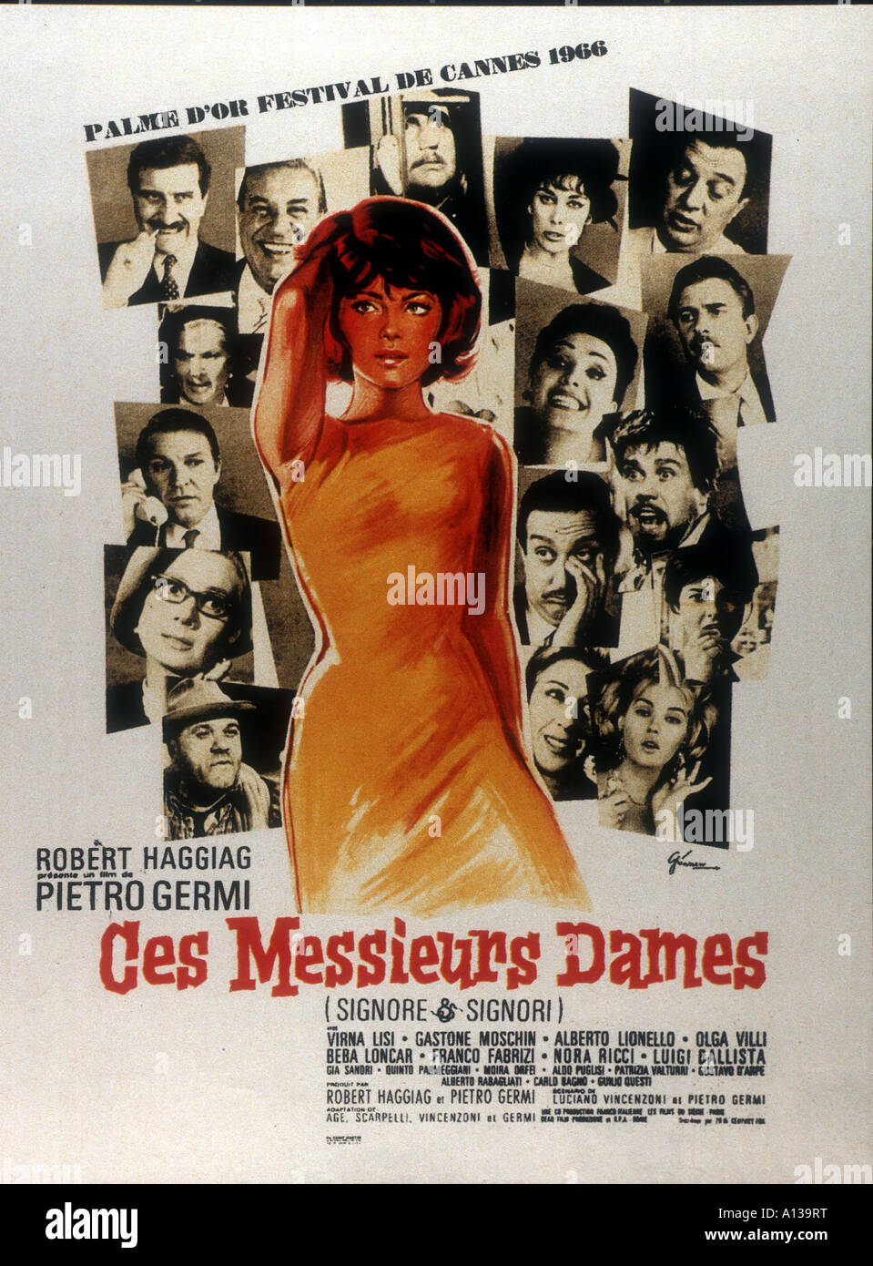 Signore e signori Year 1966 Director Pietro Germi Palme d or at 1966 Cannes Film Festival ex aequo with Un homme et une femme Mo Stock Photo
