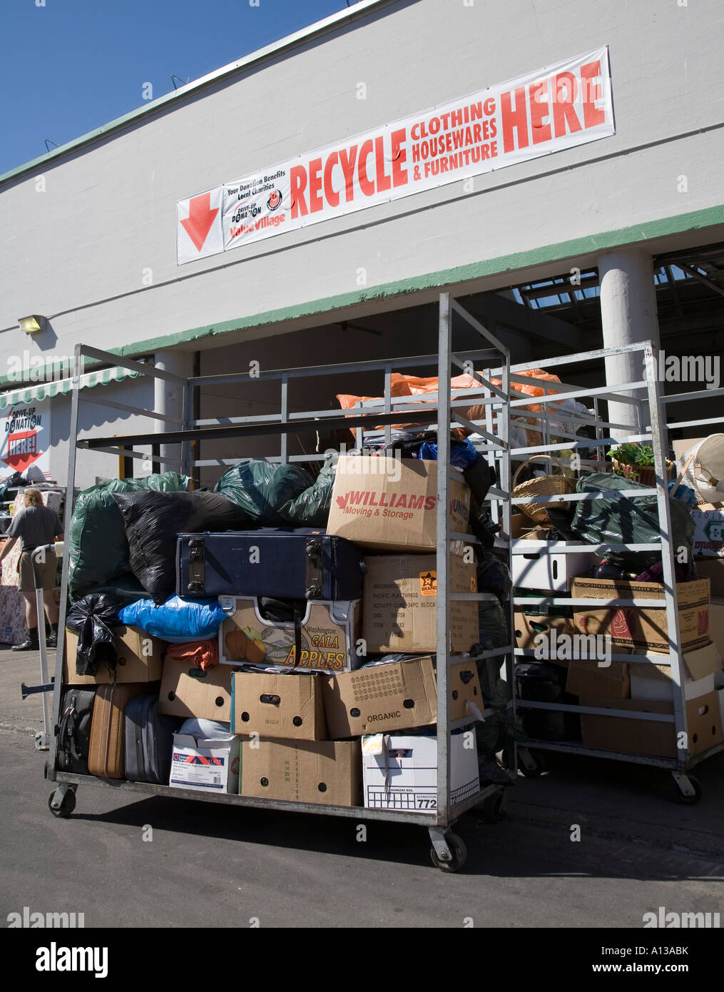 Recycling centre Victoria Canada Stock Photo Alamy