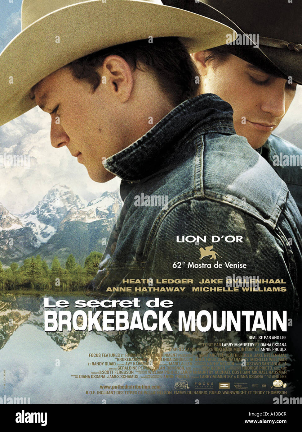 Brokeback Mountain Year 2006 Director Ang Lee Movie poster Stock