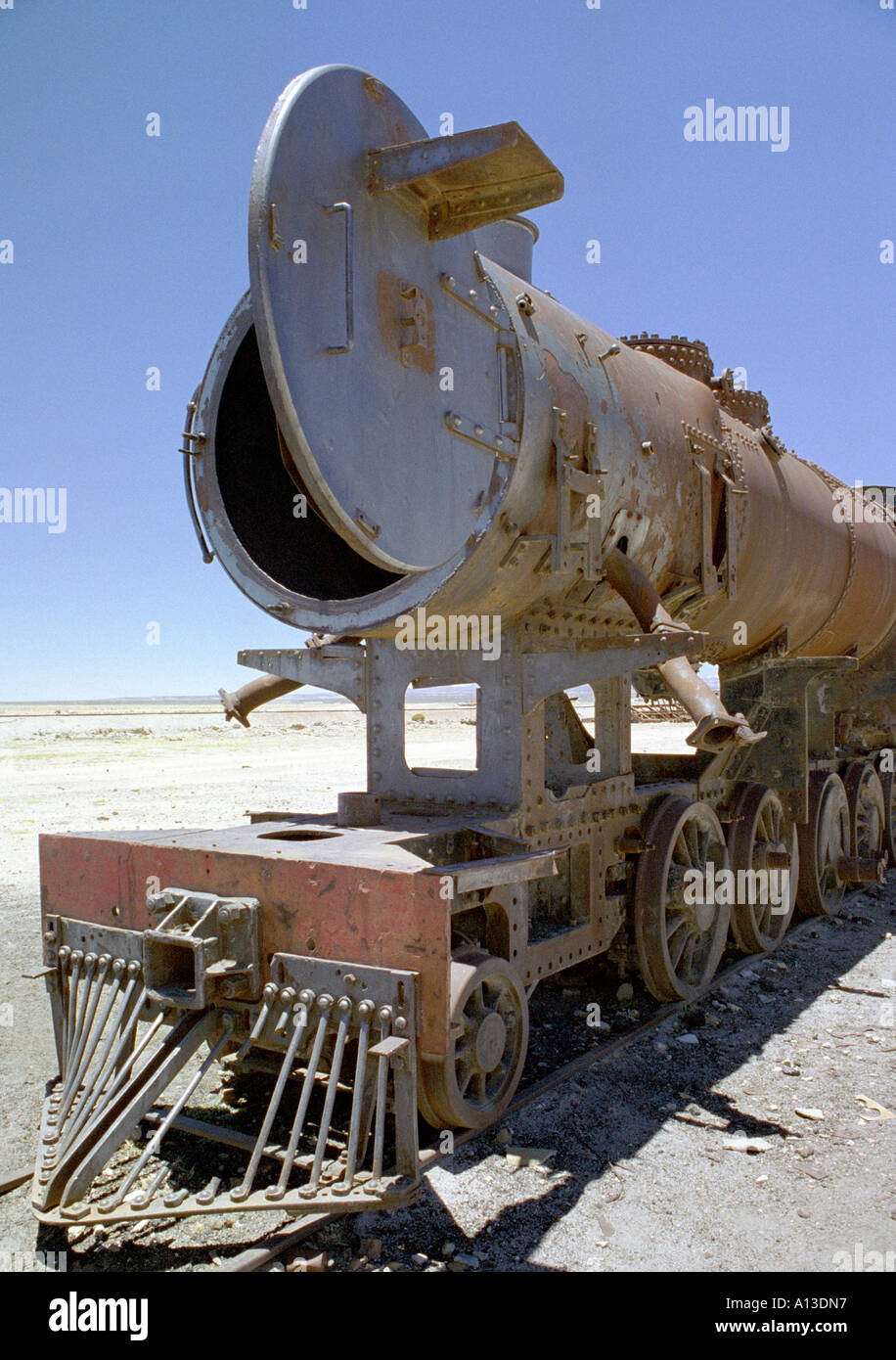 Train Cemetery, Salar De Uyuni, Bolivia Stock Photo - Alamy