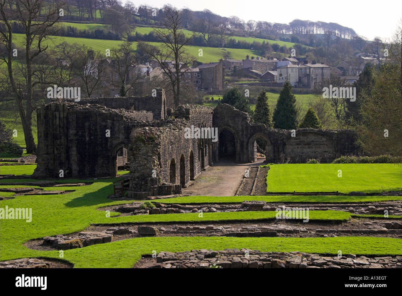 Whalley Abbey, Ribble Valley, Lancashire, England, UK Stock Photo