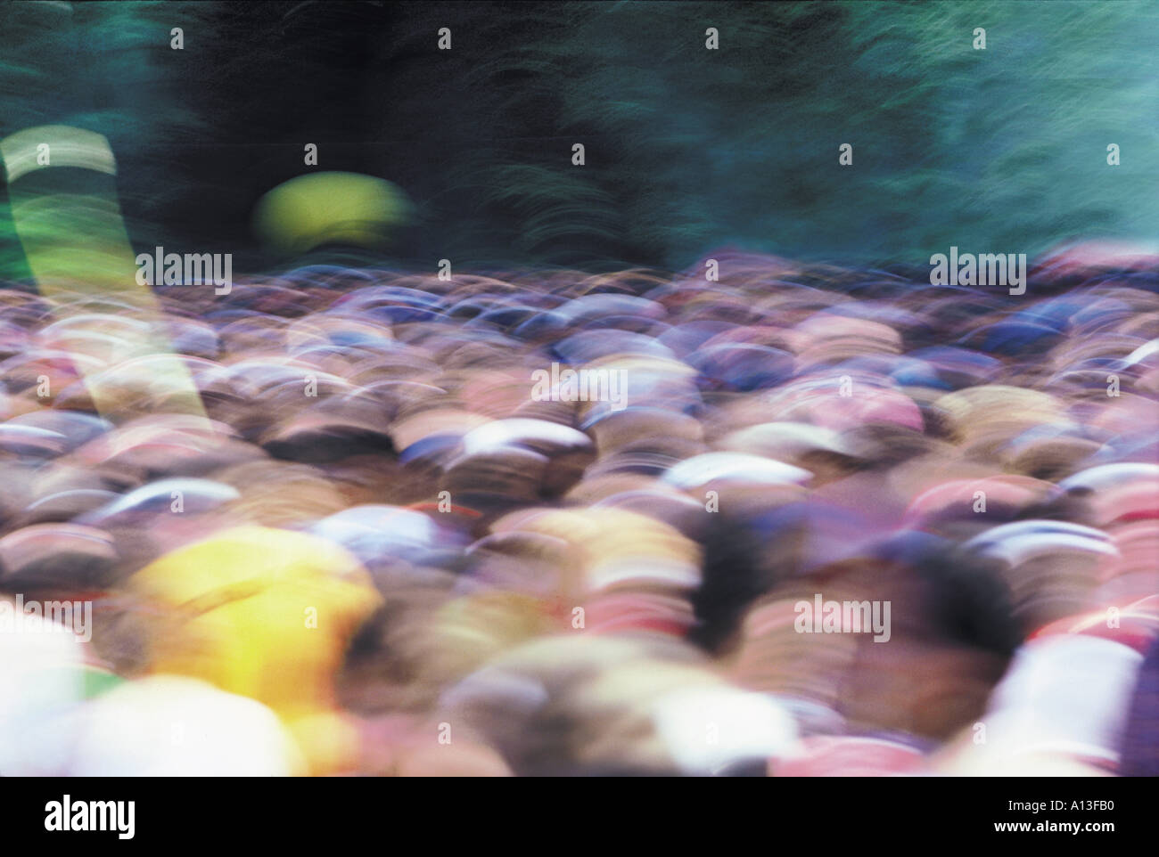 Crowd in Motion Stock Photo