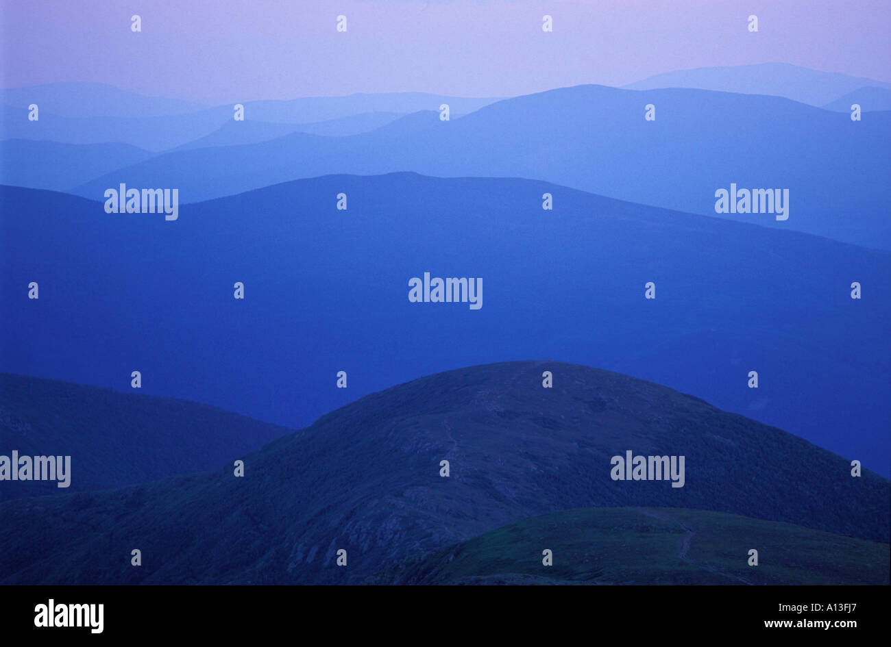 Sunset from Mt. Monroe in New Hampshire's White Mountain National