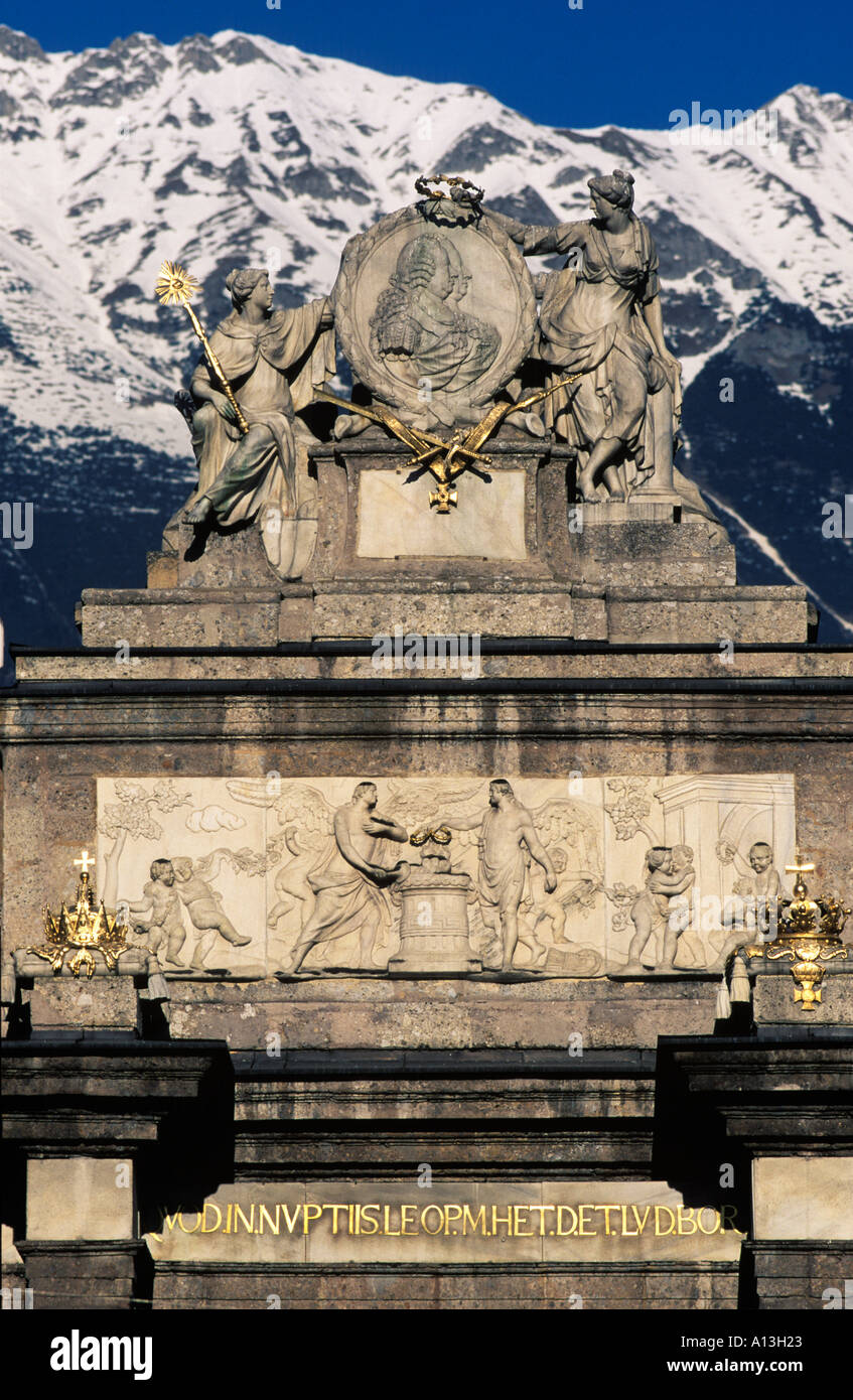 triumphal arch Innsbruck Austria Stock Photo