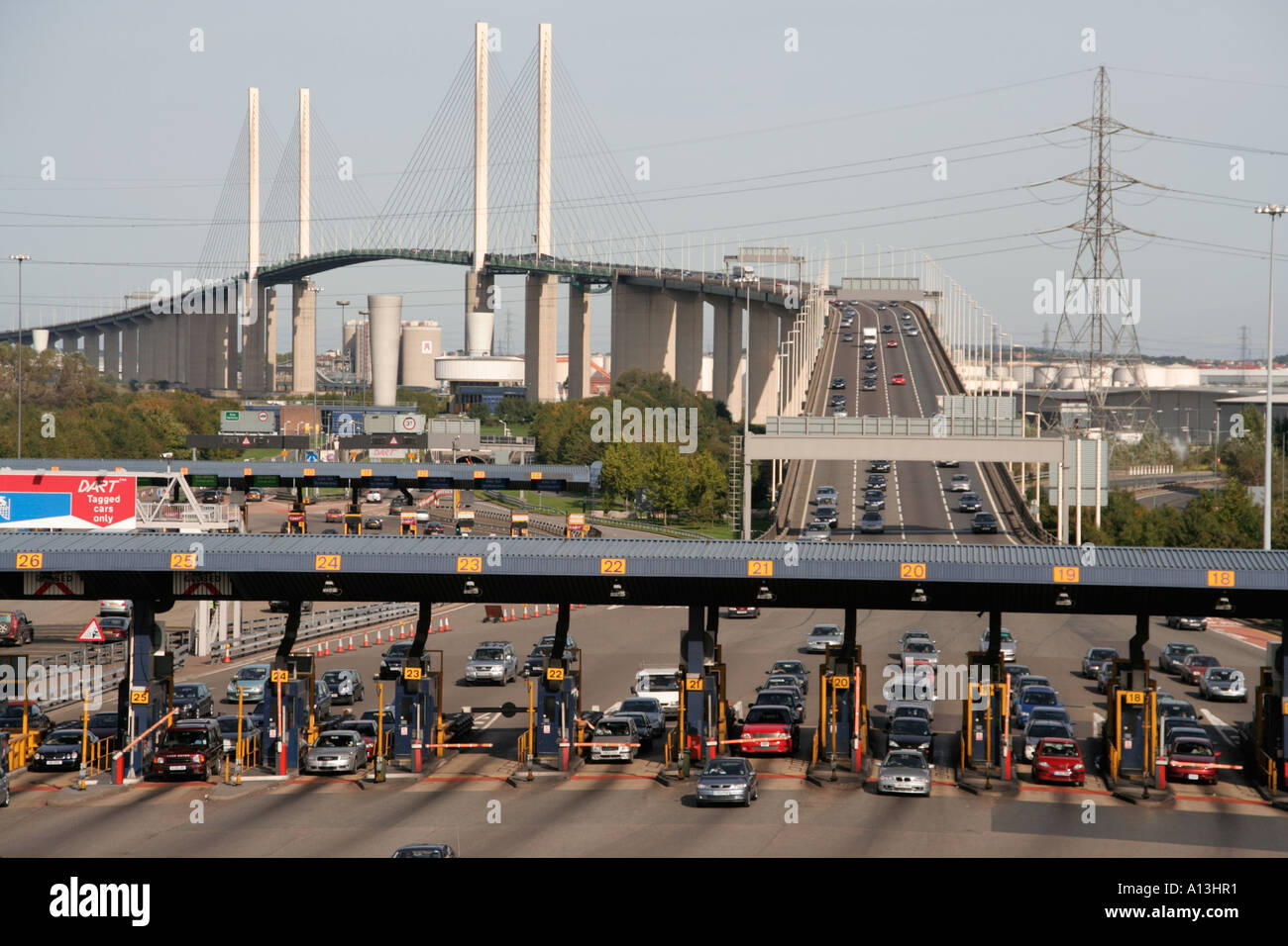 Dartford River Thames Crossing M25 Toll Plaza Traffic Queue Highways dartford-river-thames-crossing-m25-toll-plaza-traffic-queue-highways
