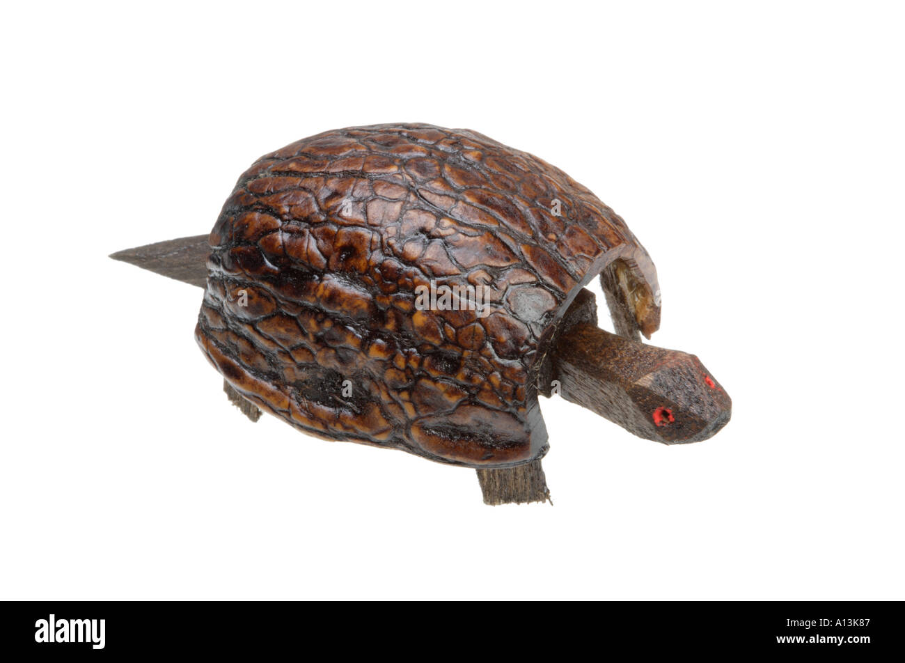 Walnut shell nodding tortoise toy Stock Photo Alamy
