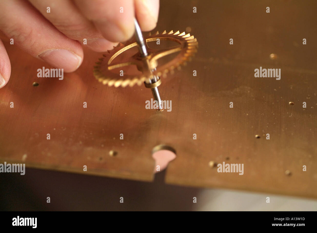 Clockmaker restore clock hi-res stock photography and images - Alamy
