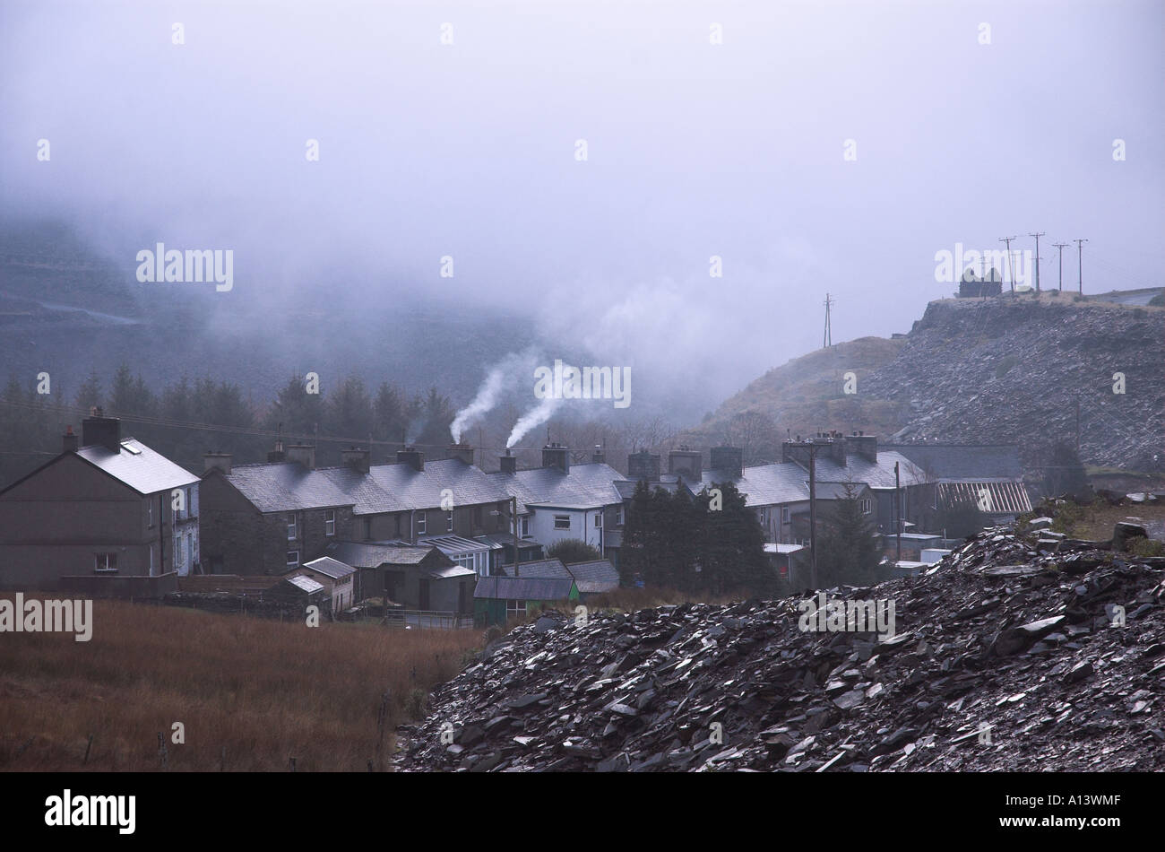 Blaenau Ffestiniog, Snowdonia National Park, Gwyned, Wales, UK Stock