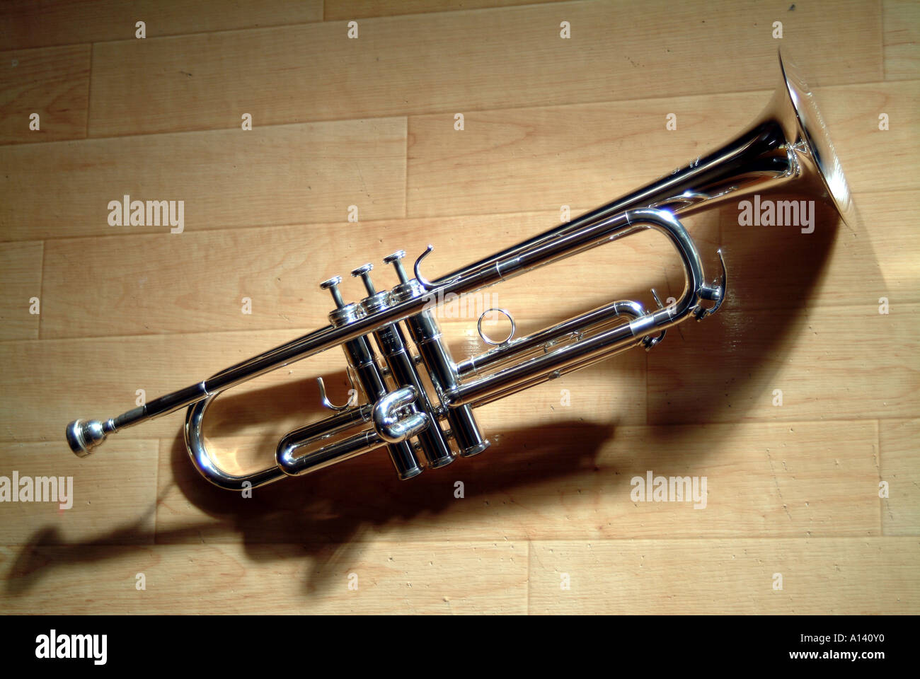 トランペット X4 （B flat trumpet hi-res stock photography