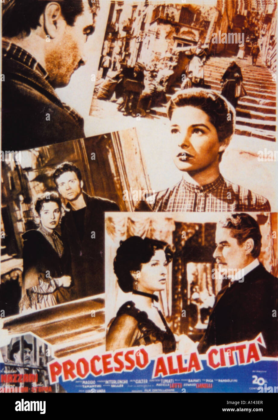Processo alla città Year 1952 Director Luigi Zampa Movie poster Stock Photo