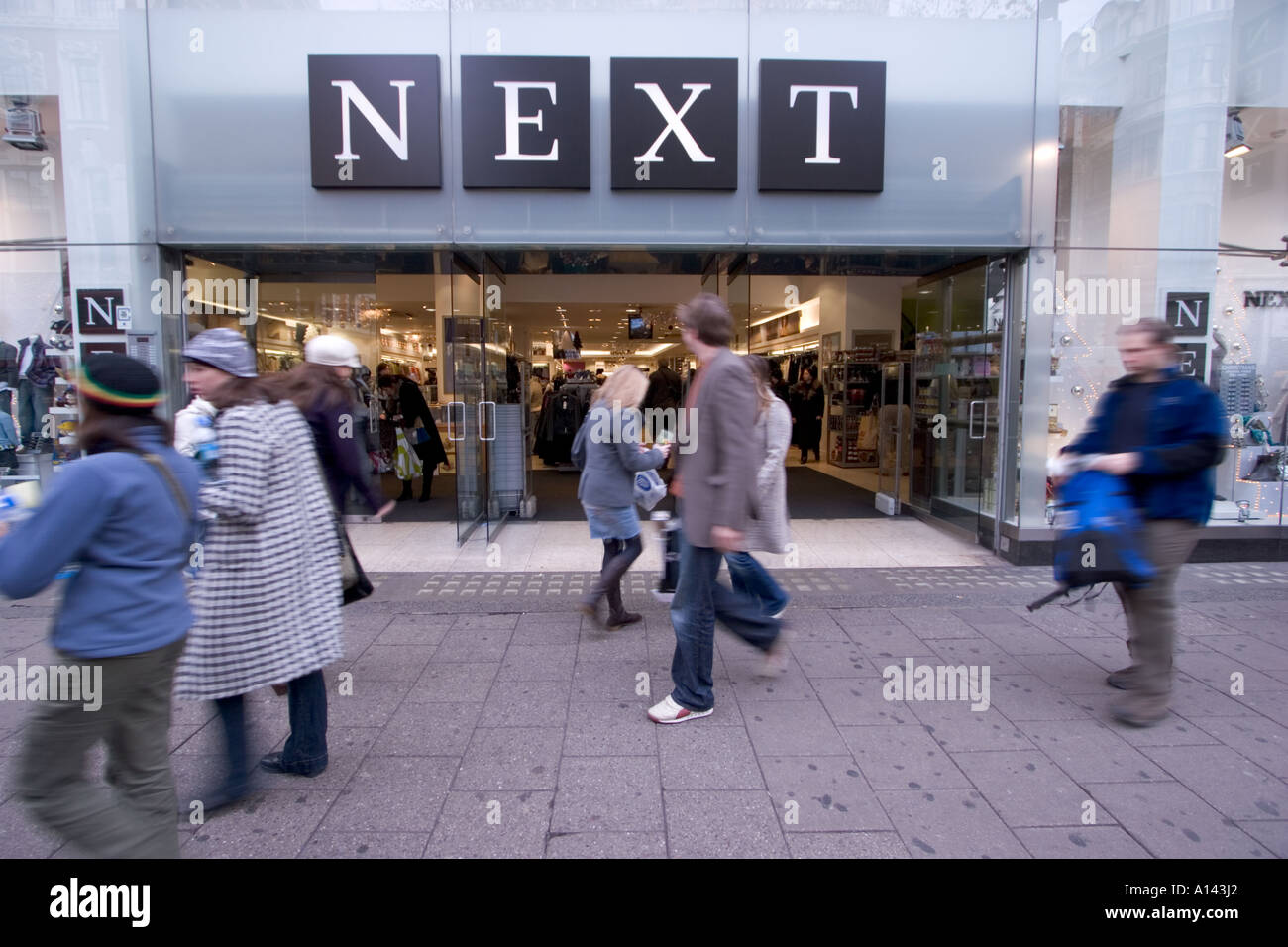 Next retail clothing store Oxford Street London Stock Photo