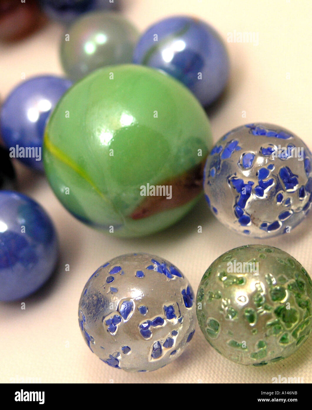 Coloured glass marbles Stock Photo Alamy