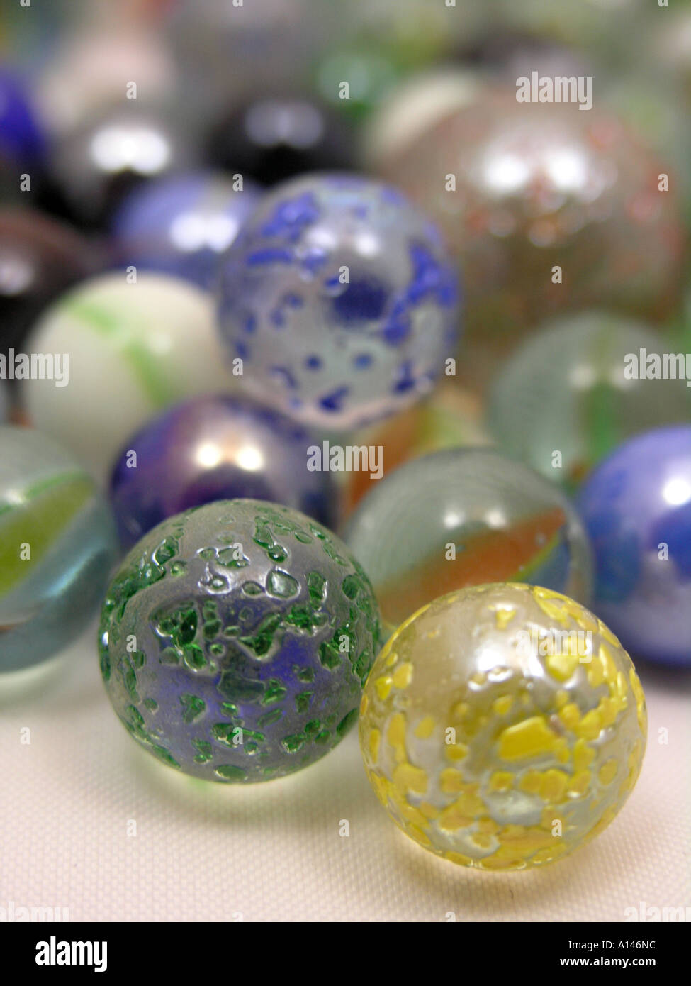 Coloured glass marbles Stock Photo Alamy