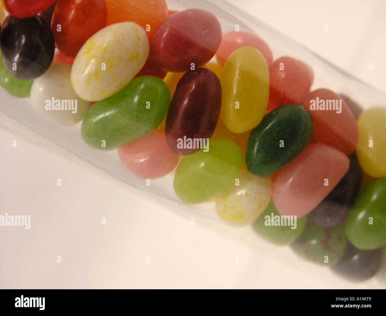 Jelly Beans in a tube Stock Photo - Alamy