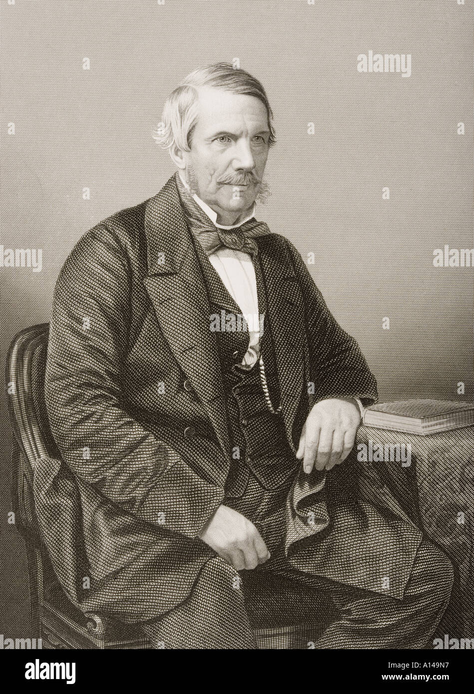 Sir John Laird Mair Lawrence, 1st Baron Lawrence, 1811 - 1879.  English-born Ulsterman, a prominent British Imperial statesman, Viceroy of India. Stock Photo