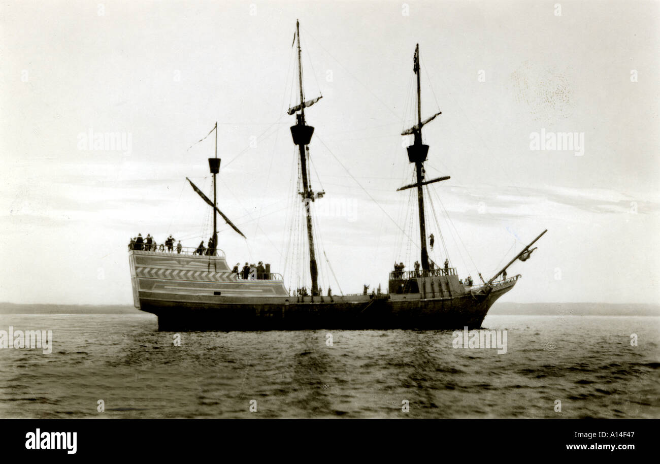 Reproduction of Massachusetts Bay Colony ship Arabella Stock Photo