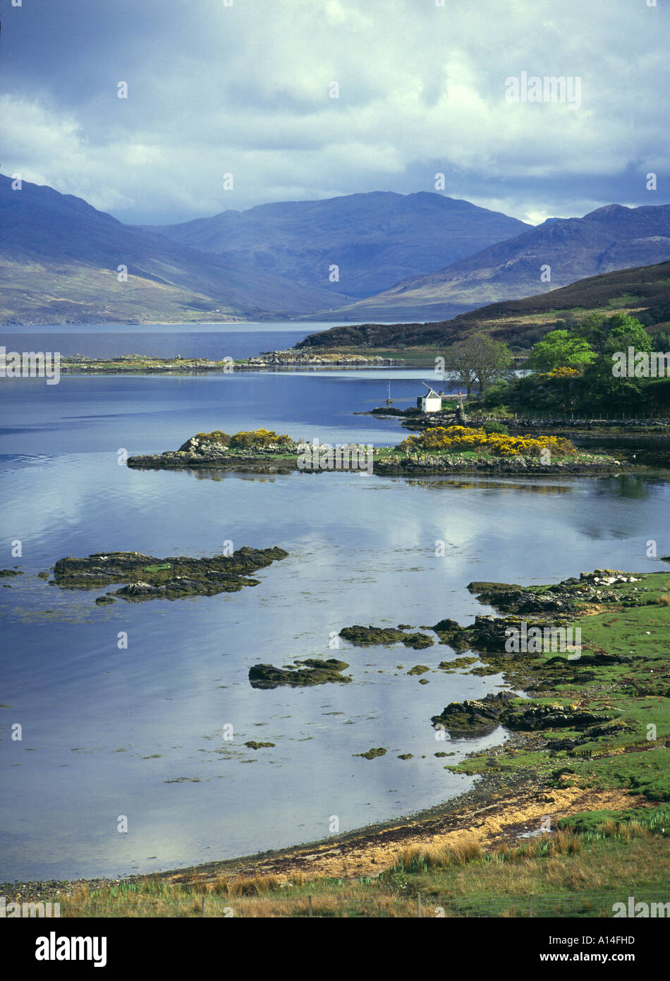 The sound of sleet from the island of Skye Scotland Stock Photo