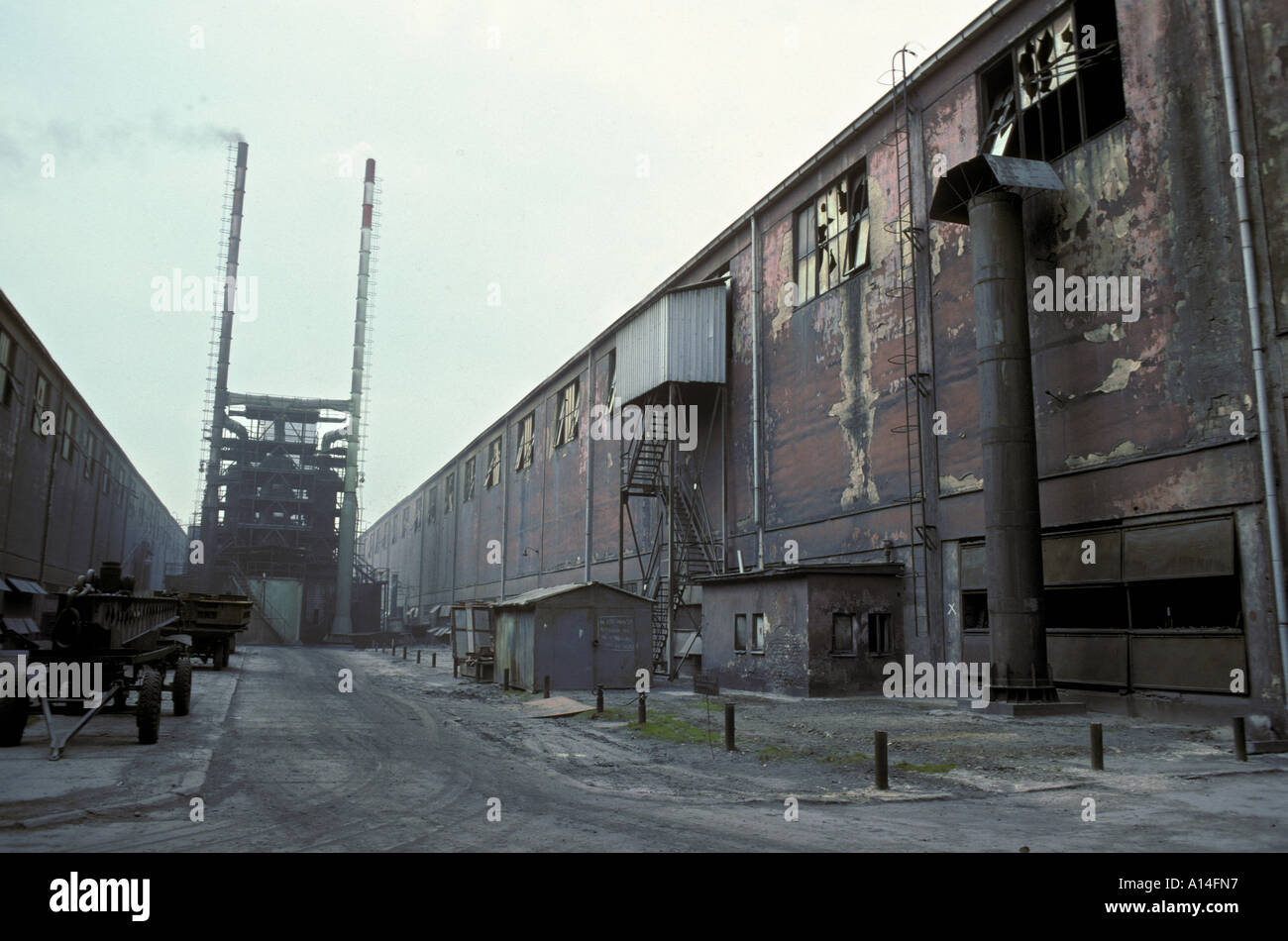 Aluminium factory at Ziar Nad Hronom in central Slovakia Europe Stock Photo
