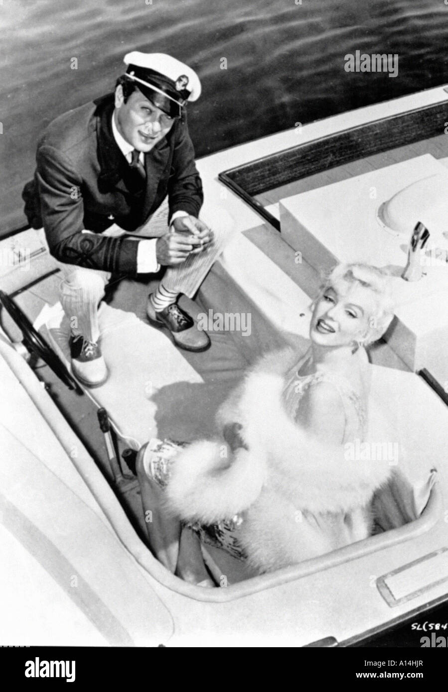 Some like it hot 1959 Billy Wilder Tony Curtis Marilyn Monroe Stock ...