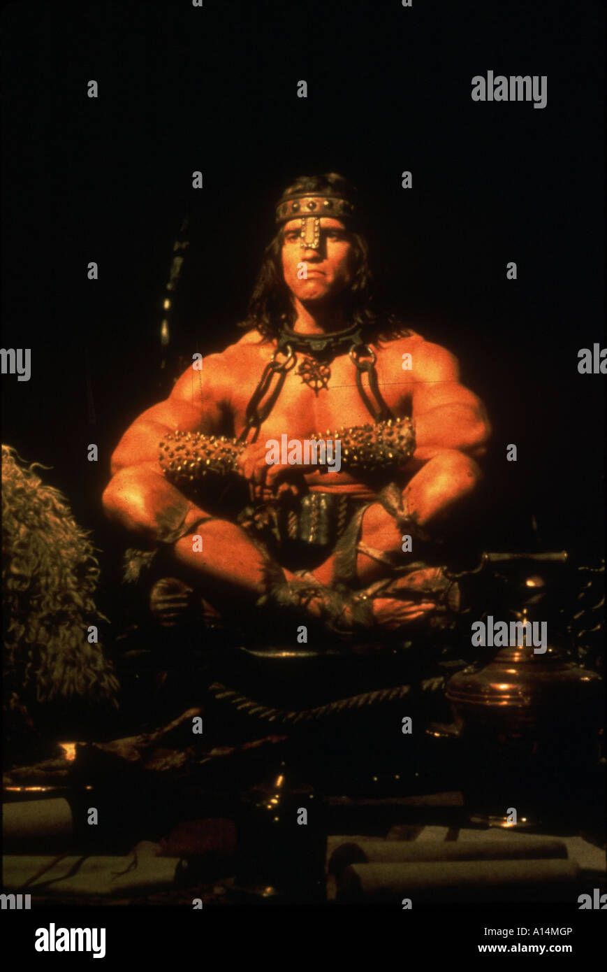 Conan the barbarian 1981 John Milius Arnold Schwarzenegger Stock Photo