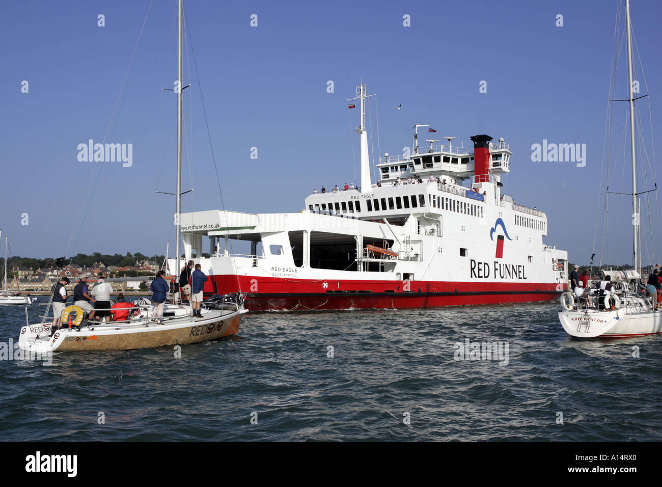 Red Funnel ferry isle of Wight to Southampton England UK Stock Photo