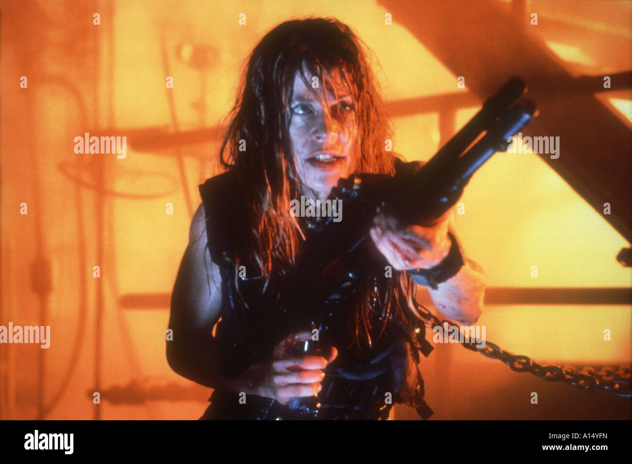 Terminator 2 Judgment Day Year 1991 Director James Cameron Linda Hamilton Stock Photo