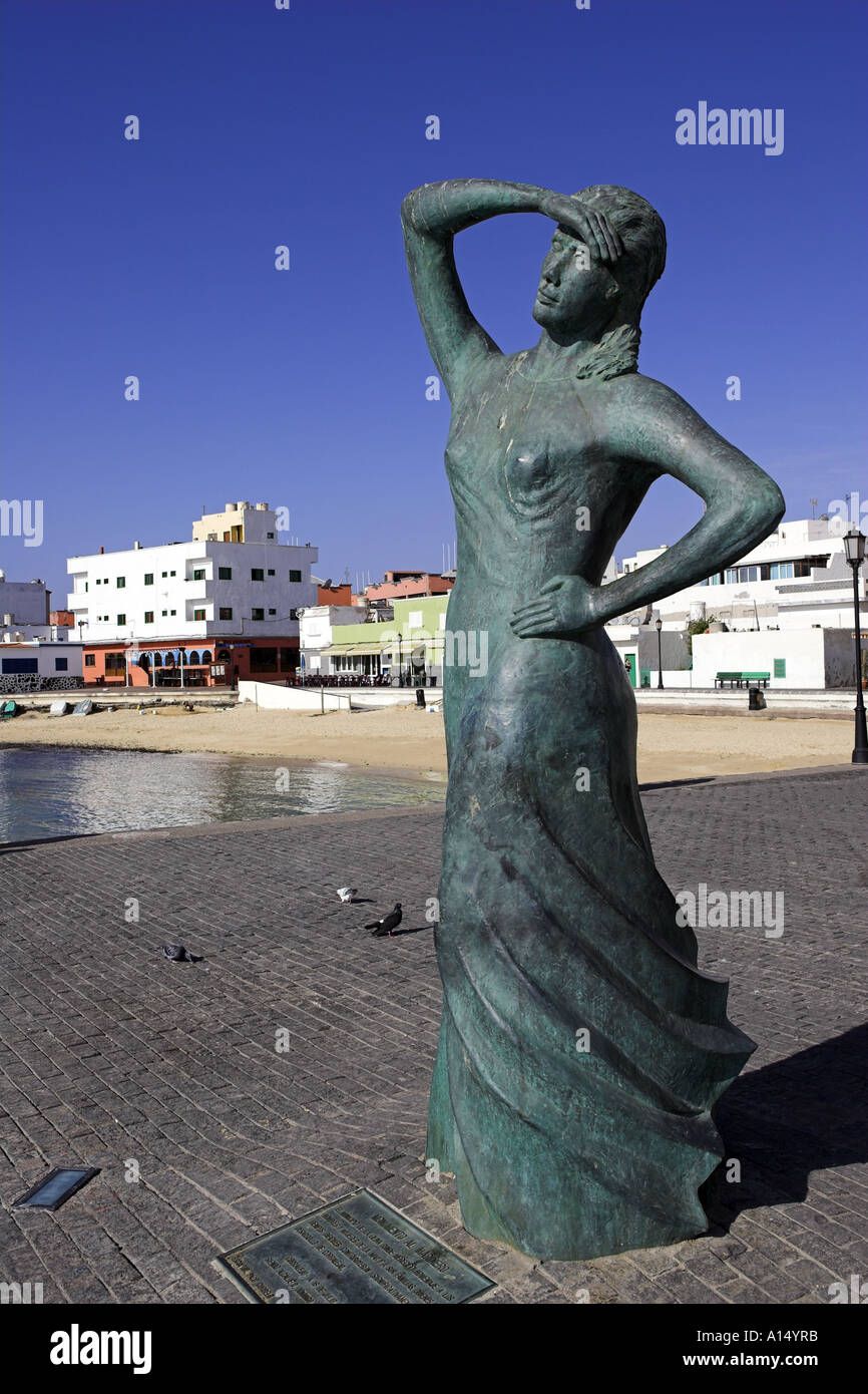 Mariners Monument Corralejo Fuerteventura Stock Photo