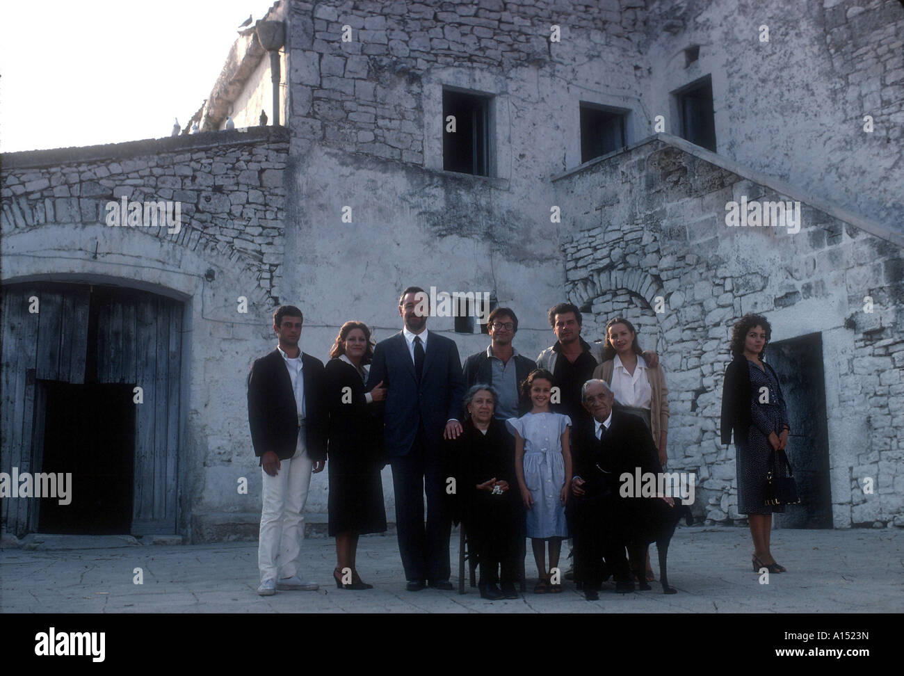 Tre Fratelli Year 1980 Director Francesco Rosi Philippe Noiret Andréa Ferreol Charles Vanel Michele Placido Vittorio Mezzogiorno Stock Photo