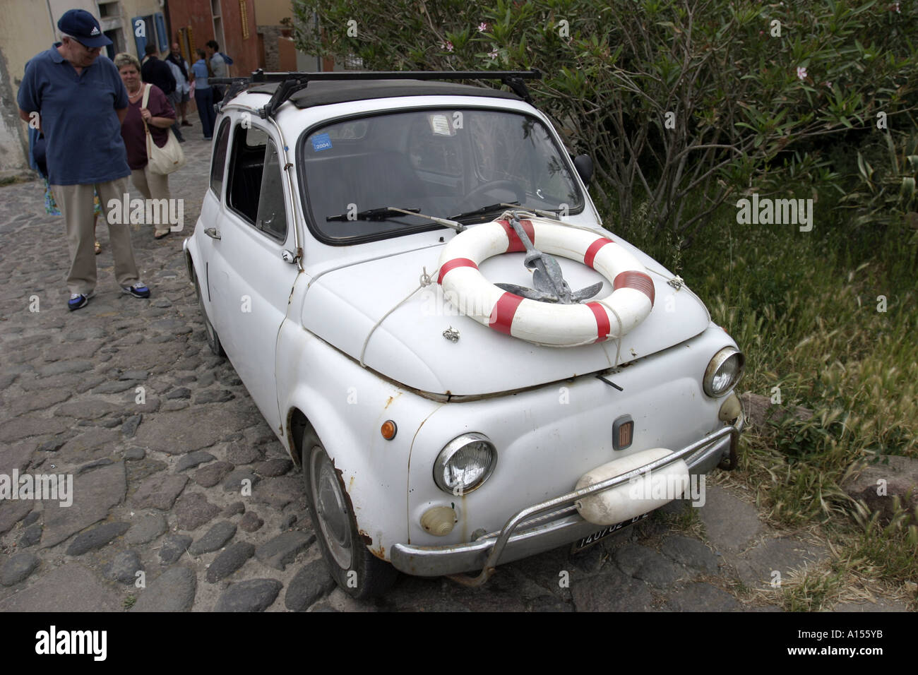 Careful driver prepared for all driving conditions Stock Photo