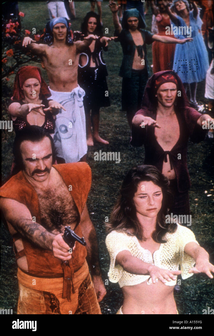 Zardoz Year 1973 Director John Boorman Sean Connery Charlotte Rampling Stock Photo