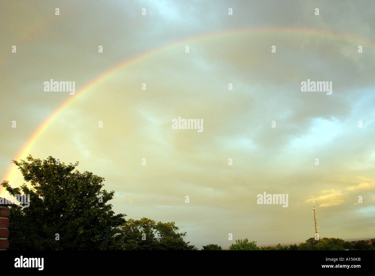 A Rainbow Sunlight Diffracted Into An Arc Of Seven Colours Red Orange Yellow Green Blue Indigo And Violet Stock Photo Alamy A Rainbow Sunlight Diffracted Into An Arc Of Seven Colours Red Orange Yellow Green Blue Indigo And Violet Stock Photo Alamy