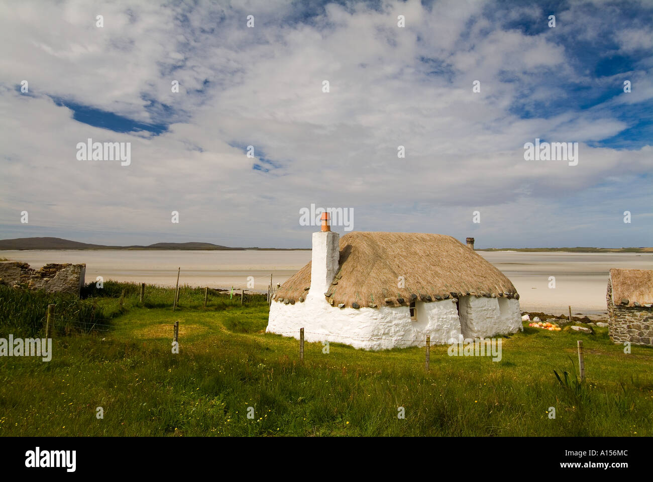 Thatched Croft House Cottage At Malacleit North Uist Scotland