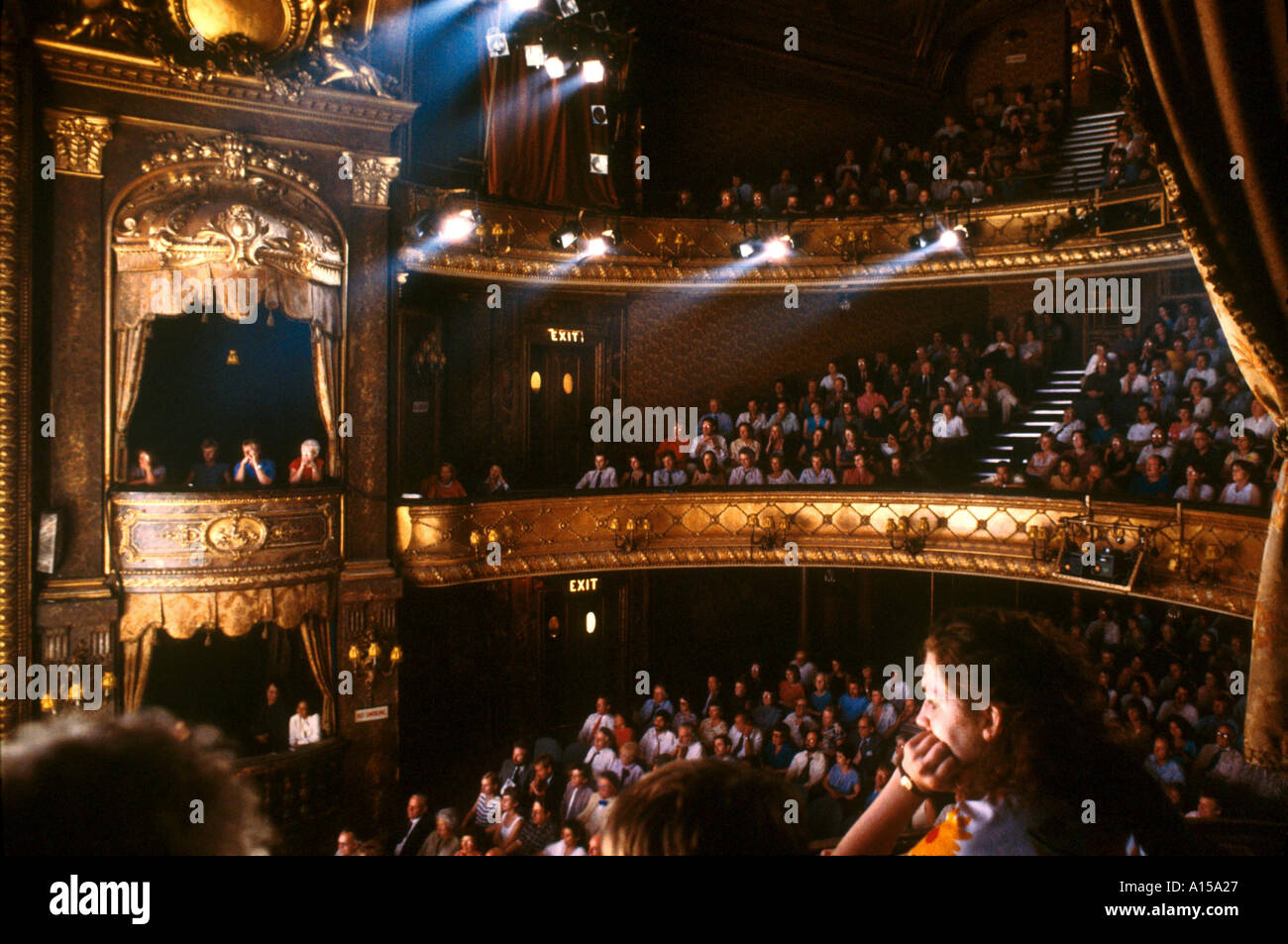 The audience at the Theatre Royal Haymarket London England UK A Woolfitt Stock Photo