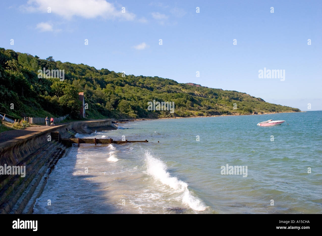 Totland Bay Isle Of Wight Stock Photo Alamy