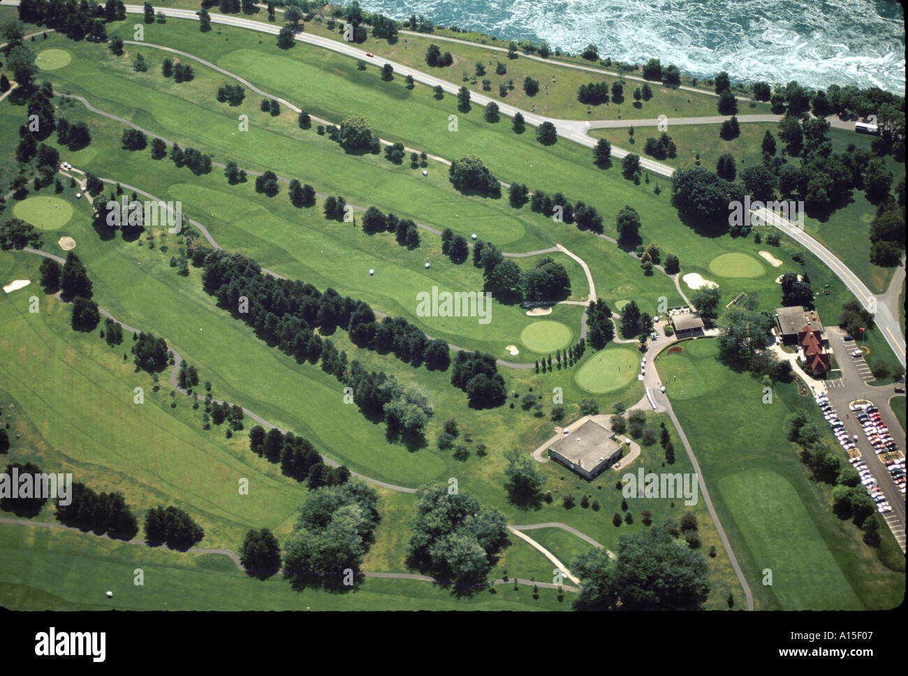 aerial golf course NJ USA Stock Photo Alamy