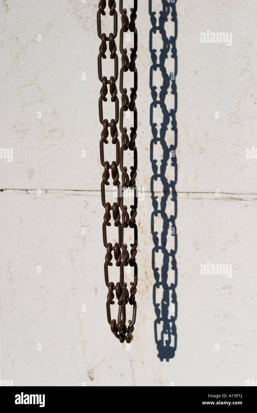 hanging chain Stock Photo