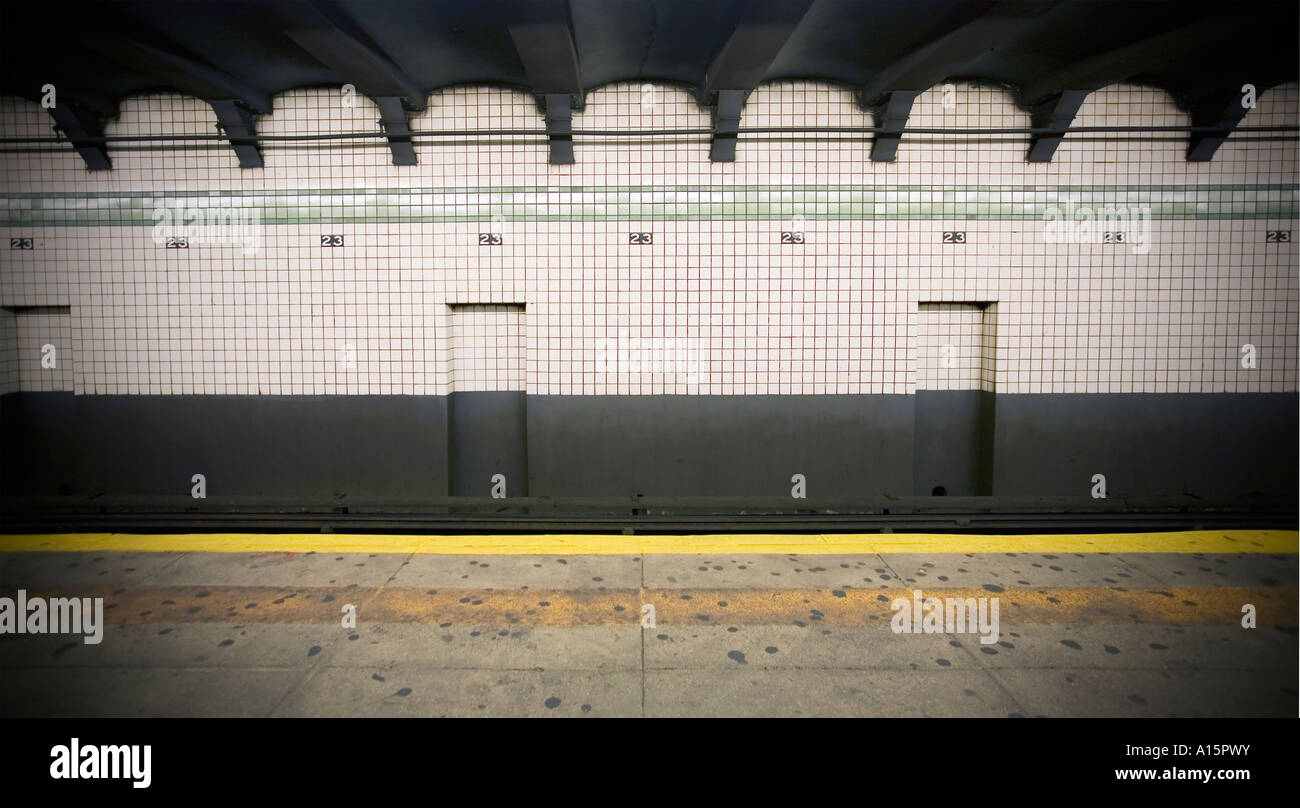NYC Subway station Stock Photo